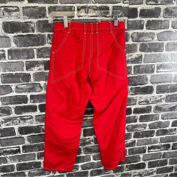 Eckhaus Latta Red Blunt Trousers - size 26 - Picture 6 of 12